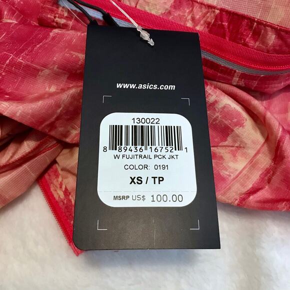 ASICS NWT Packable Lightweight Jacket Women XS - Picture 15 of 16